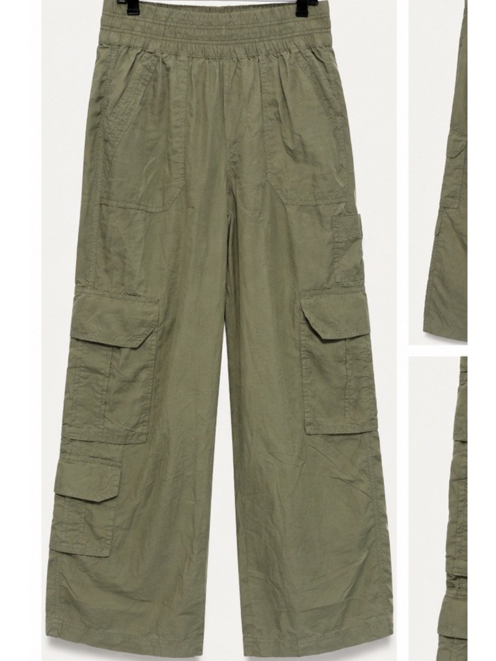 Aerie Lightweight olive cargo pants XS NWT